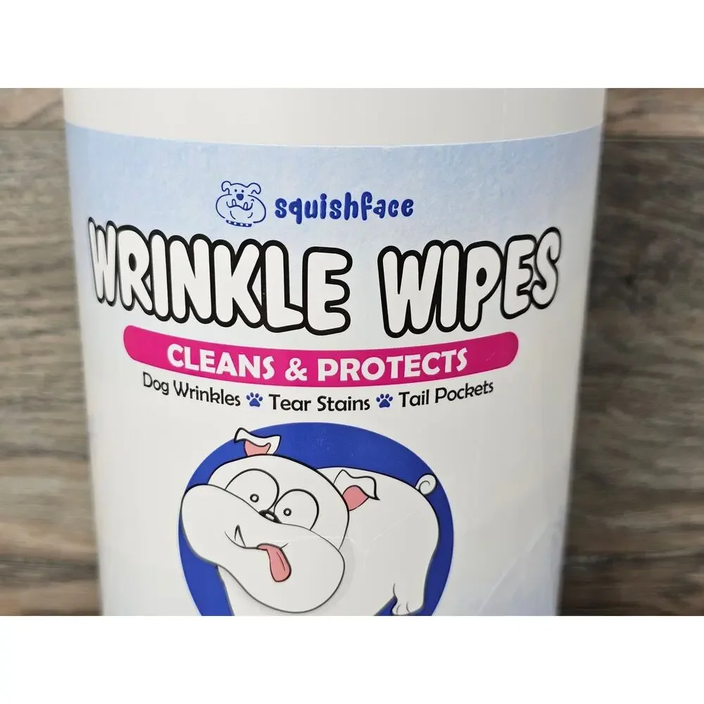 Squishface Wrinkle Wipes for Dog Wrinkles 80-Count Wipes 5